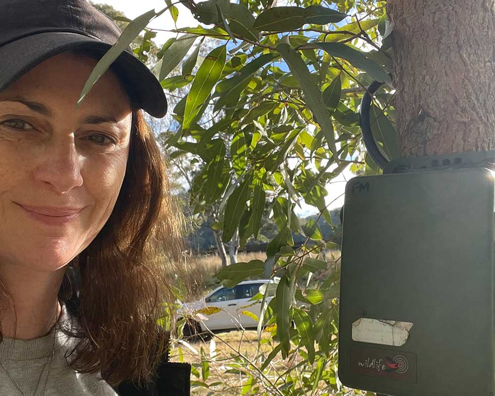 Joy Tripovich in the field 